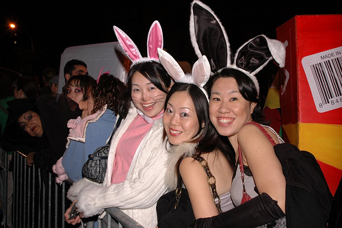 Happy Easter Asian Babe Bunnies